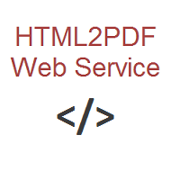 HTML2PDF Web Service - Convert HTML to PDF